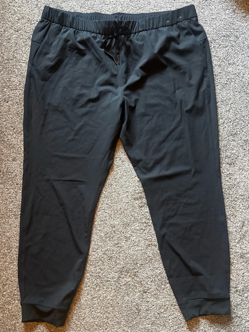 Black Women's Jogger Pants with Drawstring Waist, NWOT, Size XXL